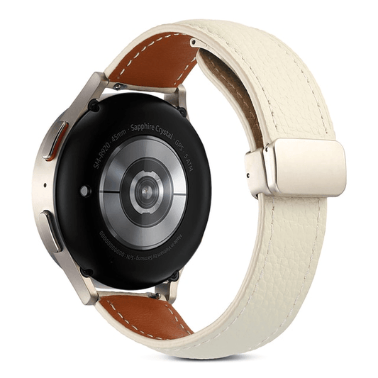 Magnetic Buckle Silver - Leather Band - LEATREE